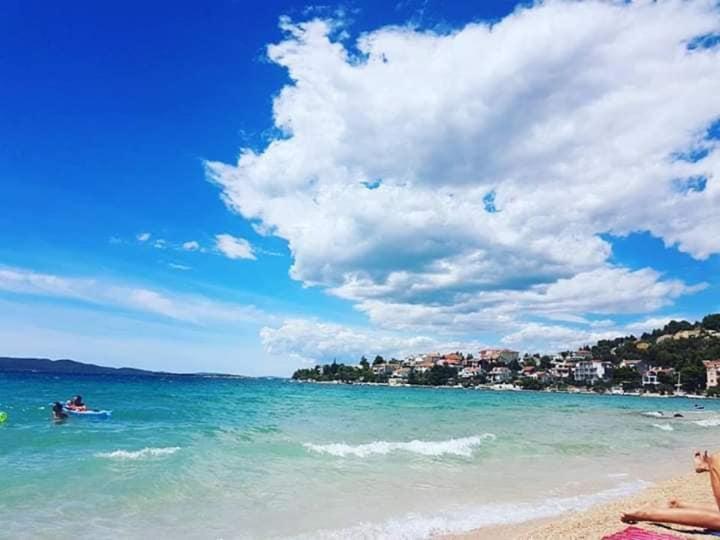 Braco Apartments By The Sea With A Sea View Zaboric Esterno foto